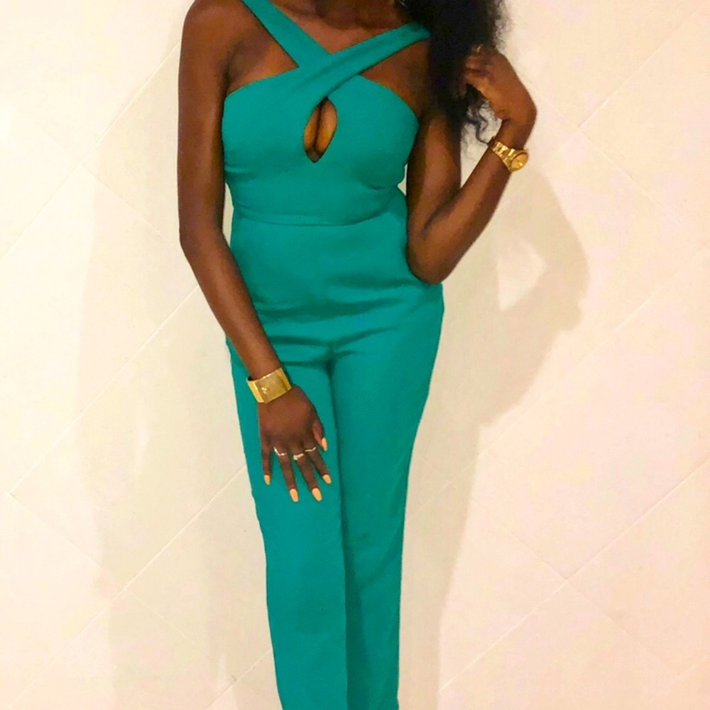 BCBG Generation Women’s Green Formal Jumpsuit